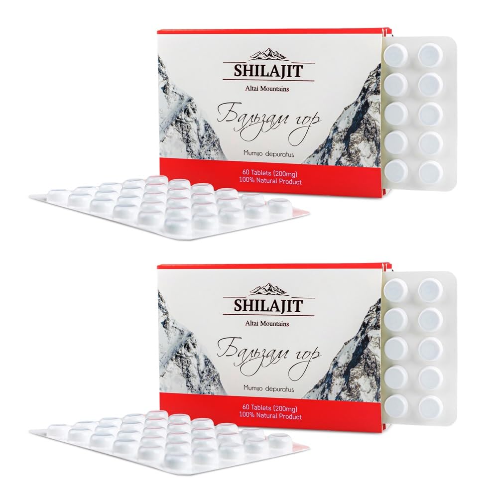 Altai Shilajit 120 石碑山 Balsam Label - 原 Altai 西伯利亚100%纯富尔维奇酸和跟踪矿物