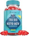 合理实验室 Tru Bio Keto ACV Gummys 高级公式 1000MG TruiBIO Keto Gummys 苹果 苹果 苹果 苹果 醋 配以石榴 甜菜 汁 粉 B12 Vegan 非 GMO 60 Gummys