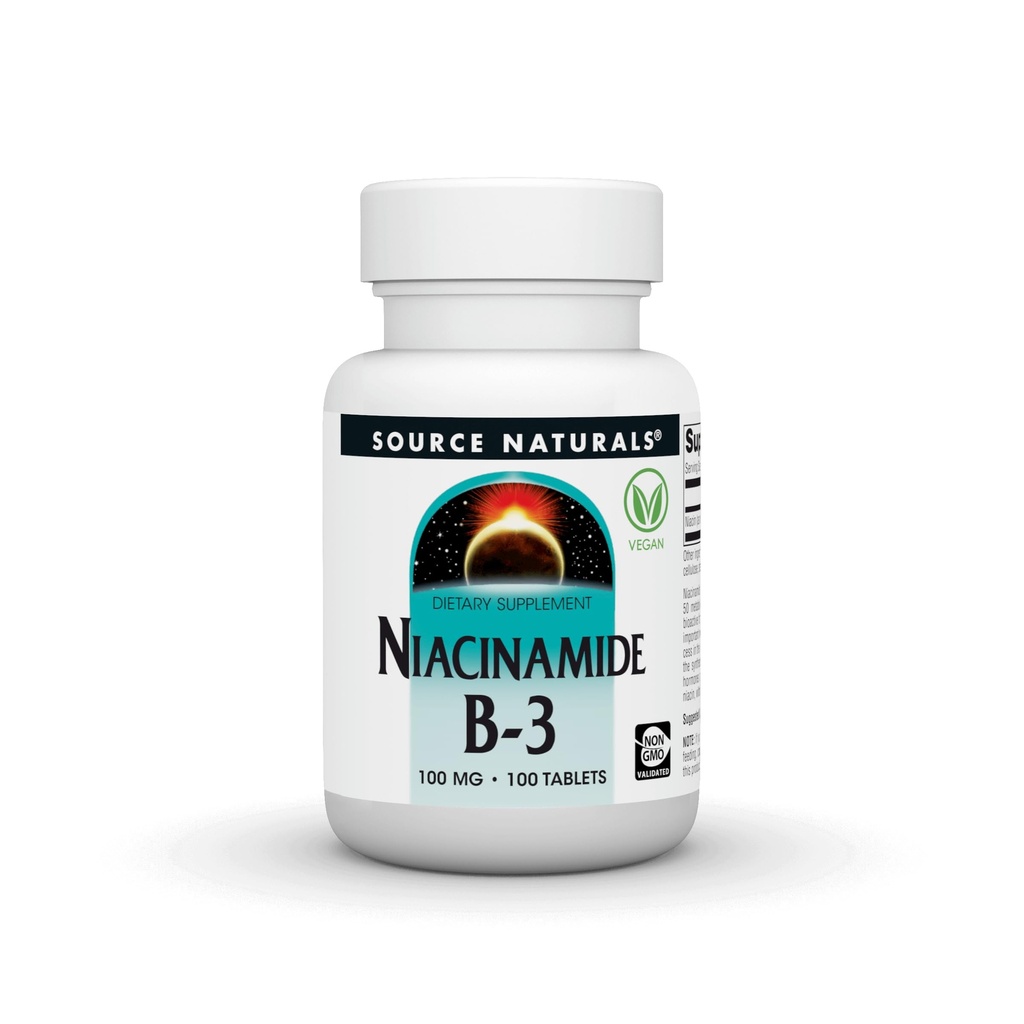 资料来源:Naturals Niacinamide B-3,100毫克膳食补充剂-100片