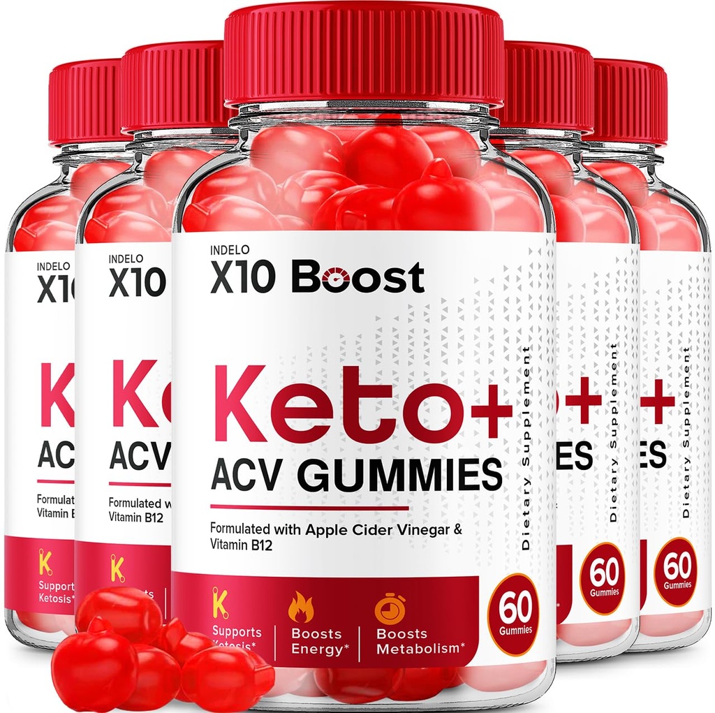 X10 Boost Keto ACV Gummys - X10 Boost Keto Gummys Reviews, X10 Boost Keto + ACV Gummys 用于重量管理 B12 X10 Boost 高级1000mg 公式 (5 Pack - 300 Gummys)