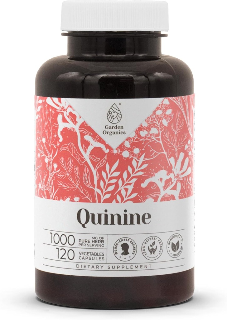 Quinine 120 Capsules 高级草药补充剂 配蔬菜 Capsules 和 Quinine (Cinchona officinalis) 干巴克(120计)