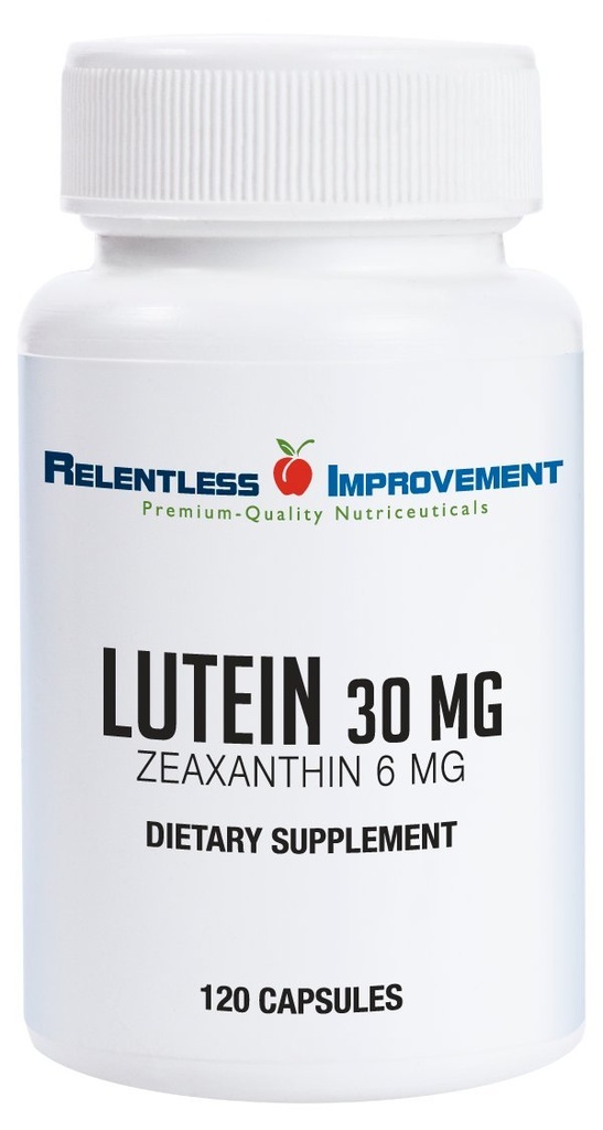 高概率 30 mg Lutein Plus 6 mg Zeaxanthin 120 Vege-Capsules 天然 Marigold 眼部健康提取器 100%活性材料