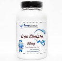 铁 Chelate 50mg /// 200 Capsules // 纯净 // 由纯控制补充