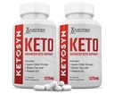 (2 pack) Ketosyn Keto ACV Pills 1275MG Keto 支持 Keto ACV Gummys 的 Blend Capsule 替代品 苹果苹果 苹果 Viner Extra Virgin 橄榄油 绿茶叶 120 Capsules