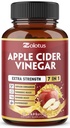 Zolotus 7 in 1 Apple Cider Vinegar Capsules, 3个月供应锡兰桂, 姜根, Turmeric, 支持文摘的老莓, Imune, 90 Capsules