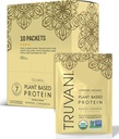Truvani Vegan Pea蛋白蛋白粉 香蕉肉 20g 有机植物基蛋白 单次服务旅行包 10次服务 Keto Gluten & Dairy Free → 低卡 → 无添加糖