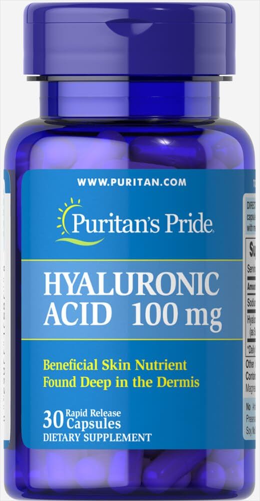 清教徒的荣誉性Hyaluronic酸 100 mg-30 capsules