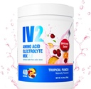 IV2 氢化钚粉 - 无糖电解质混合剂 + 氨基酸和基本维生素 I Vegan, Non-GMO, Gluten-Free, Cafeine-Free (40种服务)