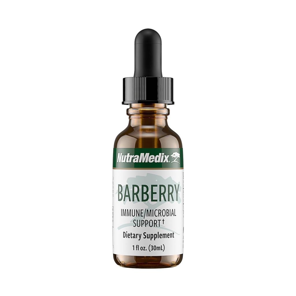 NutraMedix Barberry Immune 支持和抗氧化剂补充剂 - 液态俄勒冈州葡萄根提取剂,用于固醇健康,豁免和微生物支持 - 草药叮当用于免疫健康(1oz / 30毫升)