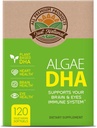 藻类 DHA 120 Softgel x 1 Box - Vegan Omega-3 补充品,纯植物型的Carageenan, DHA 和藻类油(120个计数)
