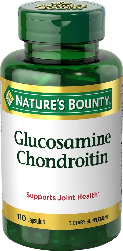 大自然的丰产Glucosamine Chondroitin药丸和膳食补充剂,支持联合保健,110卡普尔