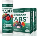 超级食品标签 超级食品公司 Detox cleanse drink - 女性和男性营养补充 - 支持健康体重,消化健康, craves & Bloating Relief - Mixed Berry Flavor [60平板