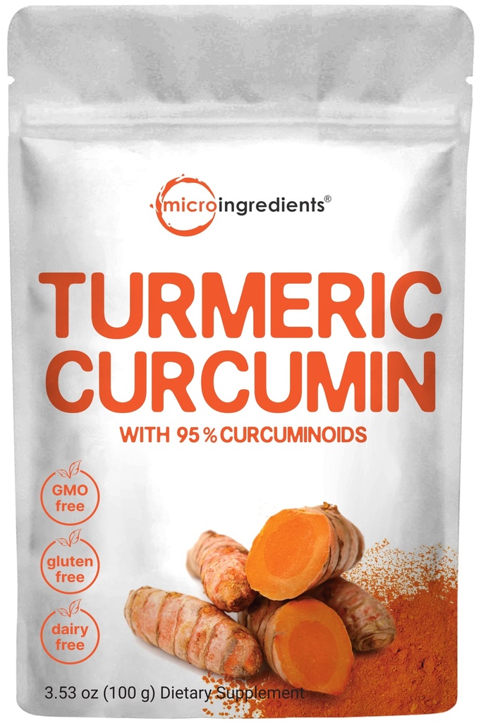 95% Crucuminoids(天然图解和图解补充),100克,富含抗氧化剂用于联合和免疫支持,无转基因生物,Vegan友好型,印度起源