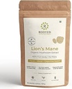 ROOTED Active's Lions Mane Mushroom 提取 Powder USDA Official, 38% 验证 Beta Glucans| 认知, 清晰, 焦点和迷你, 脑健康支持(4.23 Ounce)