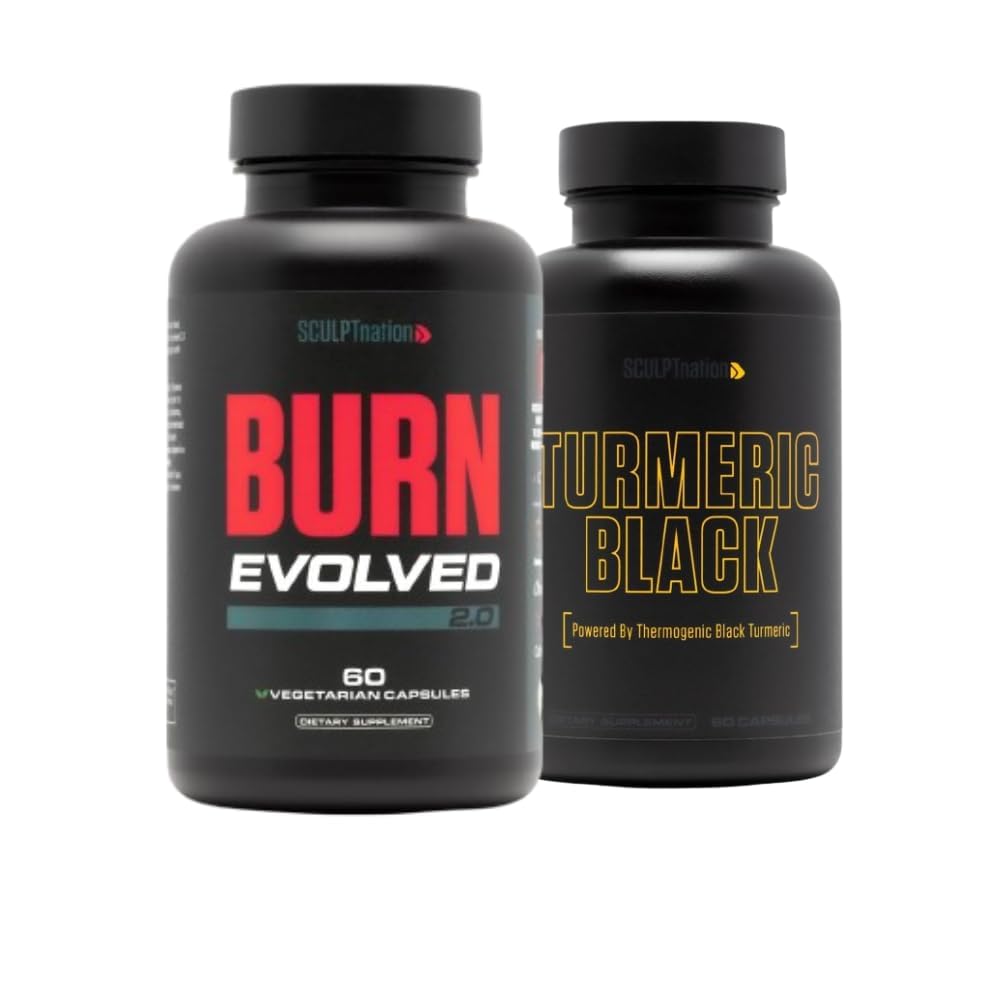 V Shred Burn Evolved 2.0和Turmeric Black Bundle的雕塑民族