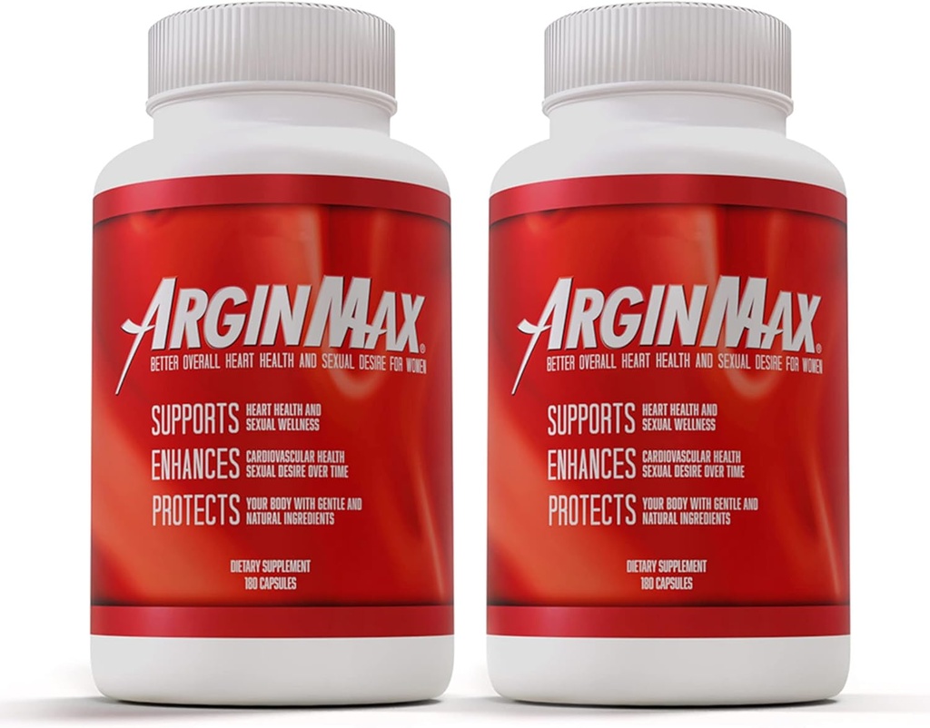 ArginMax女子L型Arginine型补充剂 工作前药丸 - 硝酸氧化物血流,氧促进剂,氮氧化物补充剂 - 运动营养 氮氧化物促进剂 - 2 Pack, 360 Capsules