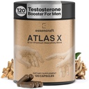 ATLAS X 10-in-1 男子男性马克西米瑟补编——与Shilajit, Ashwagandha, Zinc, Safed Musli, Tongkat Ali, Black Maca, Fadogia Agrestis, 2个月供应
