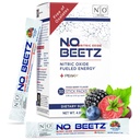 N.O. Beetz Nitric Oxde 预战和耐力的补编 QQ Beetroot,峰 ATP和电解质的能量和水分 QQBoos 血流和肌肉恢复 QQNo Mess, 30 services