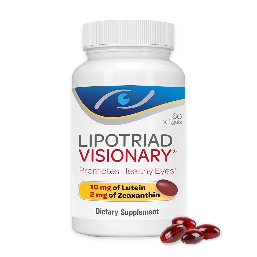光眼维生素 – 60 Capsules – Lutein 和 Zeaxanthin 配有其他 AREDS 2 → 支持眼部健康的成分