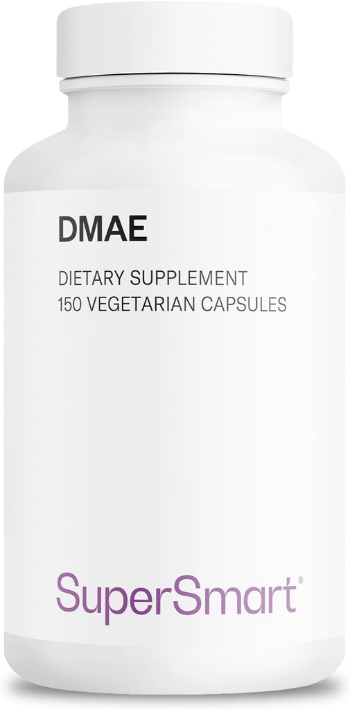 超智能 - DMAE 每日390mg 补充(二甲基氨基乙醇) - 来自 DMAE 位素 - Choline Production QQ N-GMO & Gluten Free - 150 蔬菜卡普尔