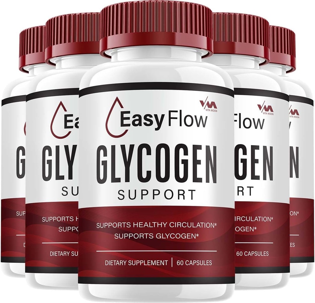 (5 Pack) EasyFlow Glycogen – Easy Flow Capsule Capsule Capsolule, Easy Flow Pills, 总体健康高级公式, Easy Flow Glycogen Reviews, 300 Capsules