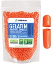 XPRS Nutra Size 5 Empty Capsules - 1000 Count Very Small Empty Gelatin Capsules - Pills DIY Capsule Filling - Fillable Pill Gel Caps for Do-It-Yourself Vitamin Supplements (Orange)