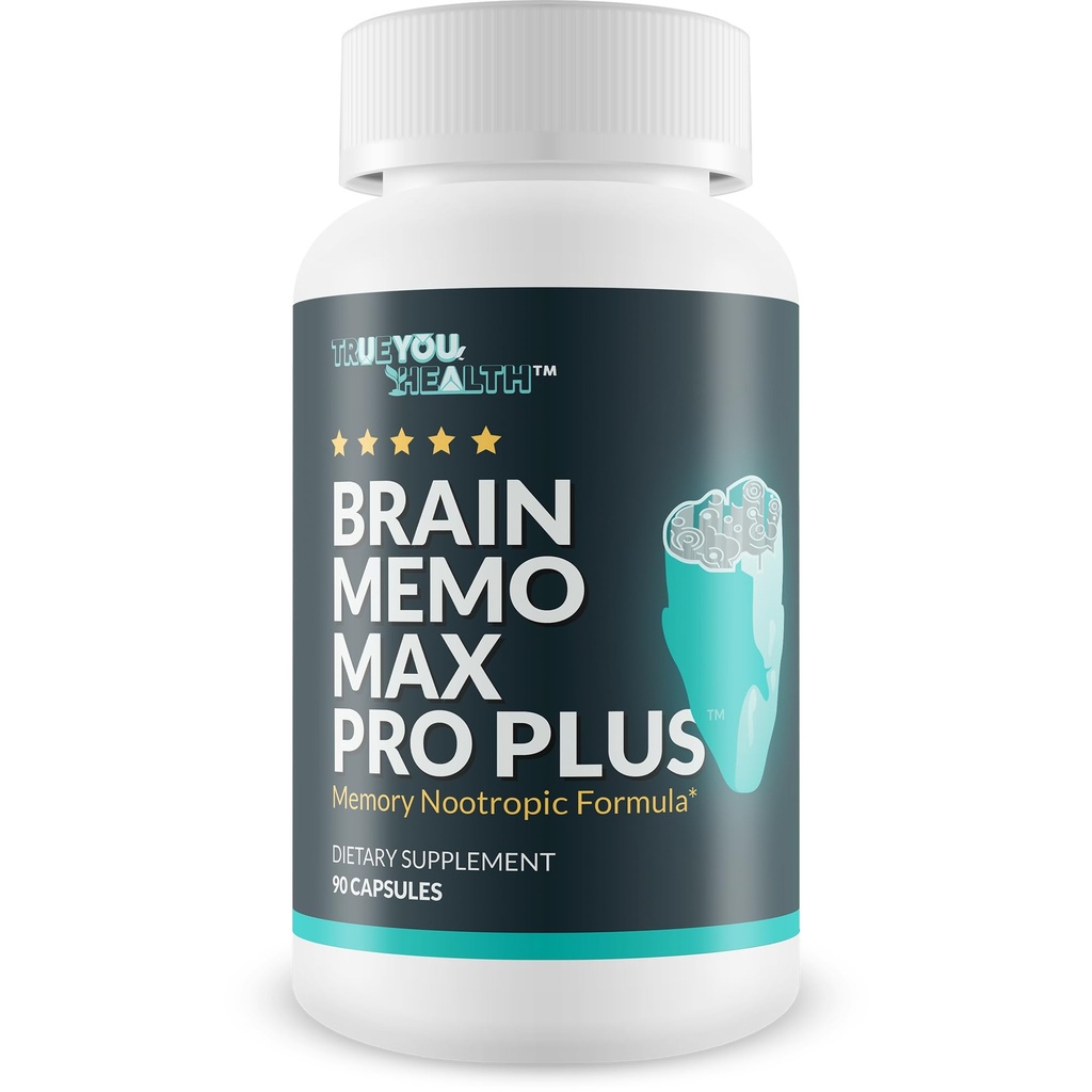 Brain Memo Max Pro Plus - 顶级记忆和Brain Memo Max Pro 补充 - 支持改善记忆和精神敏锐 - 援助自然脑功能 - 支持焦点,精神恢复,和能源
