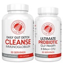 Silver Fern Gut Rehab Kit - 30天供应 - 清洁日报 (1瓶=120卡普尔) & 终极Probiotic (1瓶=60卡普尔) - Immunoglobulins & Spore Froming Probiotic