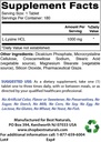 最佳自然物质 L- lysine 1000毫克和维生素C 1000毫克