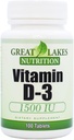 维生素D-3 具有高概率 1,500 IU(3 Pack) → 规范免疫功能,支持健康骨头 → (3) 100 计数 由 GL 营养