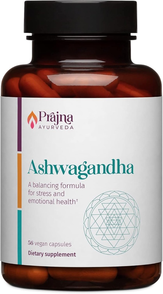 Chaudhary博士的Prajna Ayurveda Ashwagandha是一个平衡的公式,它有助于平息心智和身体,控制压力的挤压,调制科蒂索尔,支持荷尔蒙平衡,维冈,格卢滕自由,有机
