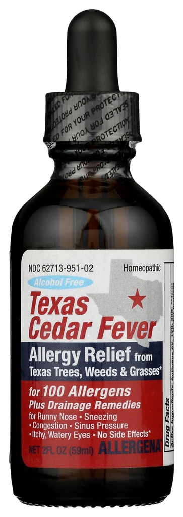PROGENA Allergena Texas Cedar Fever (2 Fl Ounce,成人) 互联网档案馆的存檔,存档日期2013-12-20.