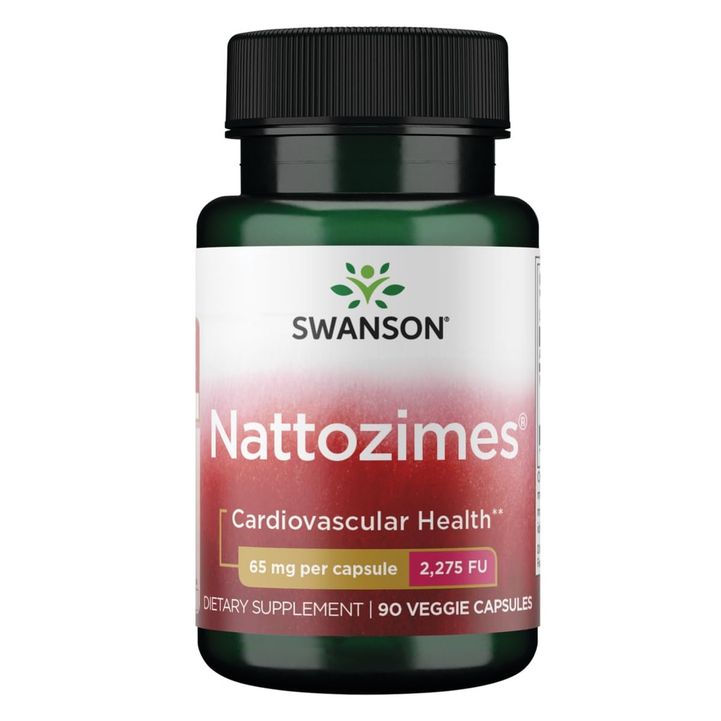 Swanson Nattozimes 65 米格拉姆/2275 Fu 90 Veg Capsules 酶