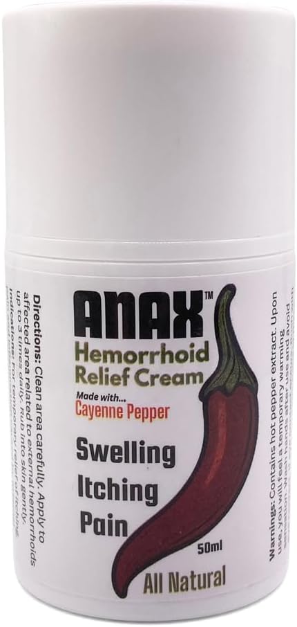 Anax 天然热辣椒粉有助于与痔疮有关的肛门痒痒、疼痛和炎症