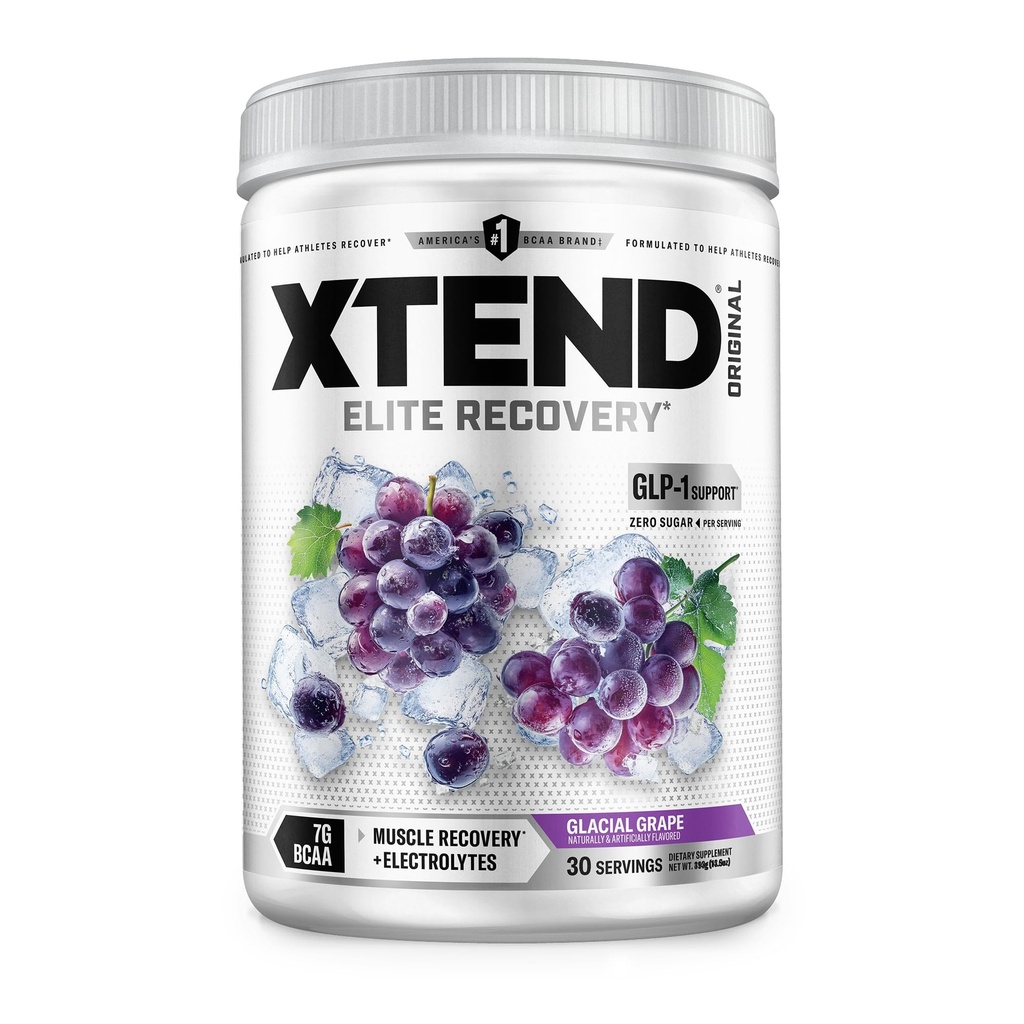 Xtend XTEND 原型 卡卡A粉7g 卡卡A和2.5g L-Glutamine,无糖后工作肌复苏饮料 男女氨基酸,30种