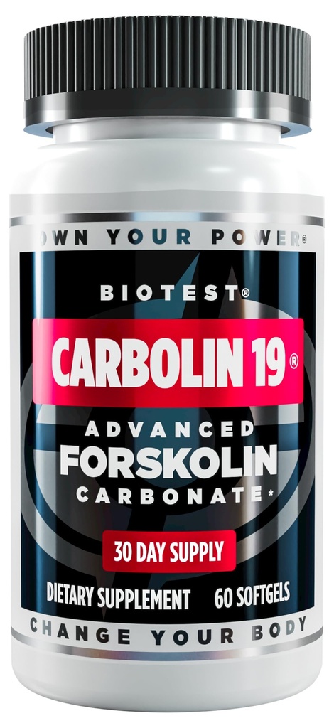 生化测试 Carbolin 19 – Longer-Lasting Forskolin for Fat Loss & Metabolic Performation, * 30 services – 60 Softgels – 肥胖损失与代谢性能 – 30 services – 60 Softgels – 30 services.