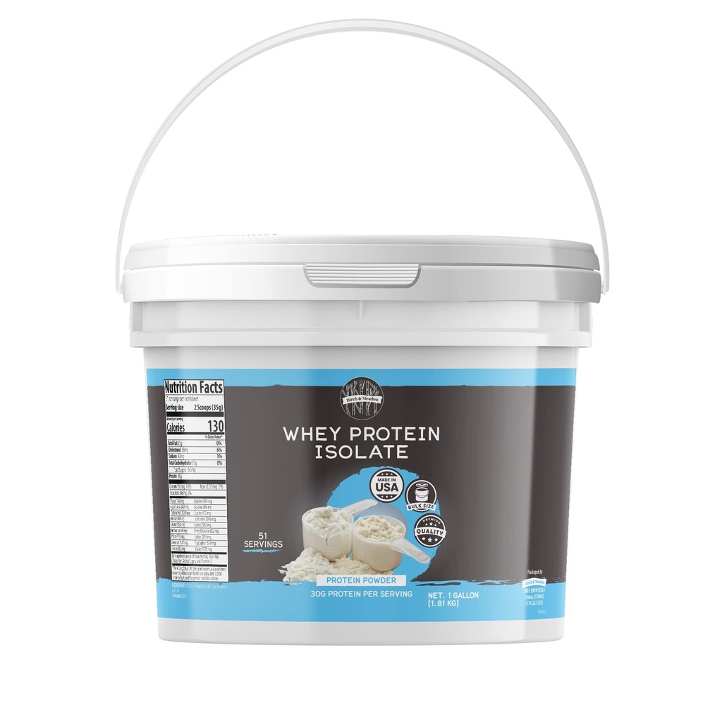 BIRCH & MEADOW 1 Gallon of Whey 蛋白质孤立粉, 工作补充品, 不受欢迎