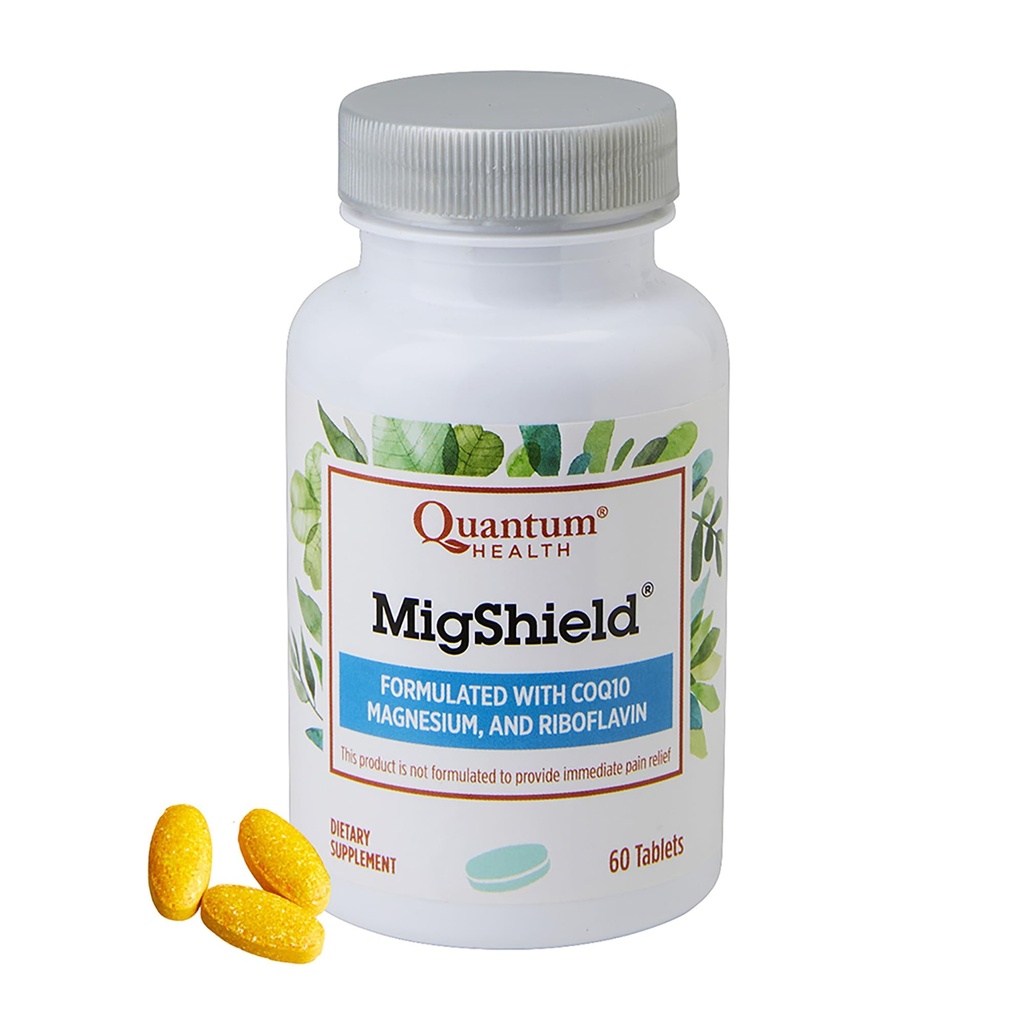 量子健康 MigShield Magnesium 补充 Riboflavin & CoQ10 帮助促进大脑心脏和肌肉的正常功能