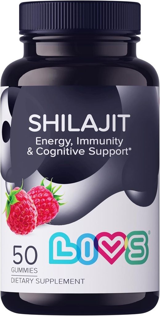 Shilajit Gummys for Men & Women = 1000mg 纯喜马拉雅 Shilajit Gold with Fulvic Acid, 85+ 矿物和 Ashwagandha = 能源 Gummys for Men & Men = 自然Stamina, 焦点和生命力支持–50 Ct