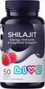 Shilajit Gummys for Men & Women = 1000mg 纯喜马拉雅 Shilajit Gold with Fulvic Acid, 85+ 矿物和 Ashwagandha = 能源 Gummys for Men & Men = 自然Stamina, 焦点和生命力支持–50 Ct