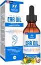 Organic Ear Oil for Ear Infection - Natural Eardrops for Earache Prevention, Swimmer's Ear & Wax Removal - Kids, Adults, Baby, & Dog Earache Remedy - with Mullein, Garlic, Calendula Made in USA