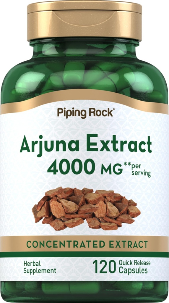 (原始内容存档于2018-09-21) (英语). Piping Rock Arjuna Excess QQ 4000 mg ~120 Capsules → from Arjuna Bark Herb → 聚焦草药补充 → Non-GMO, Gluten Free