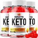 (3 Pack) Ignite Keto ACV Gummys - 高级公式 Ignite Keto Plus ACV Gummys Apple Cider Vinegar Ignite ACV 餐饮增刊(180 Gummys)