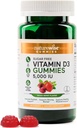 NatureWise Vitamin D35000 IU Gummys - 不含糖的混合Berry Flavor - 成人维生素D Gummys,支持豁免,肌肉和骨强力 - Gelatin- Free, Non-GMO- 60 Gummys[1-Month 供