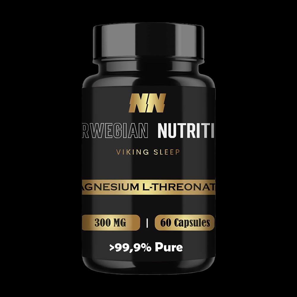 L-Threonate镁,60 Capsules of 300MG! (不是144MG像其他人一样) - 增强你的生活 - 更好的睡眠质量和焦点,记忆,注意力和认知功能 - 超过99.9%纯度! 格卢滕自由。