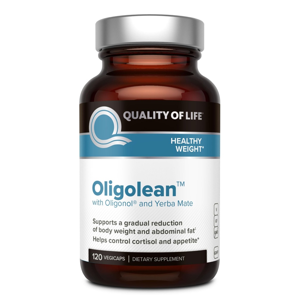 Oligolean生活质量 - Featuring Oligonol and Yerba Mate - 自然代谢支持补充 - 120 维吉卡普