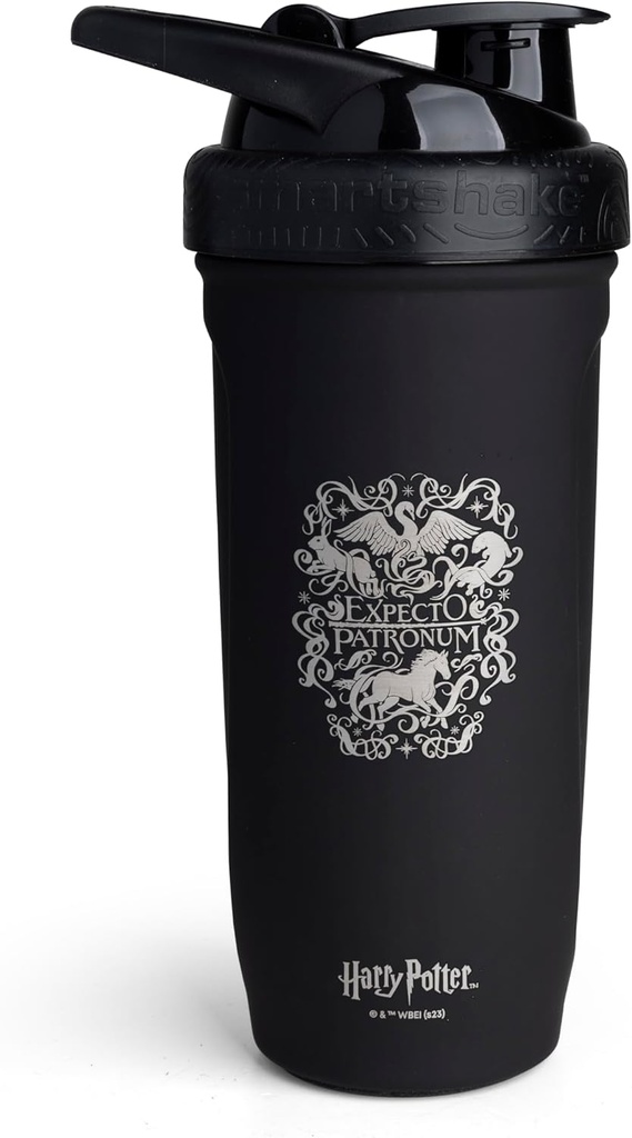 Smartshake Reforce 无锡钢铁 哈利·波特 Porningo Patronum 风格 摇摆瓶(900 ML /30oz) QQ轻量级抵抗运动 摇摆瓶配软立德 QQ 防漏,BPA 免费 & DEHP免费