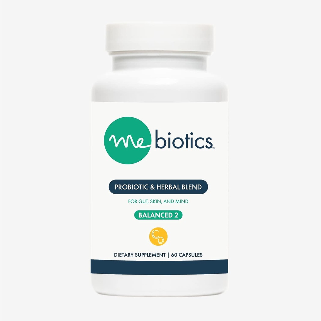 微生实验室 微生素 Probiotics & Herbal 补充平衡2 - 亚伯蒂利斯和柠檬肉碱换皮肤+古特健康 - 支持古特,明德和皮肤的口服Probiotics (60 Counter)