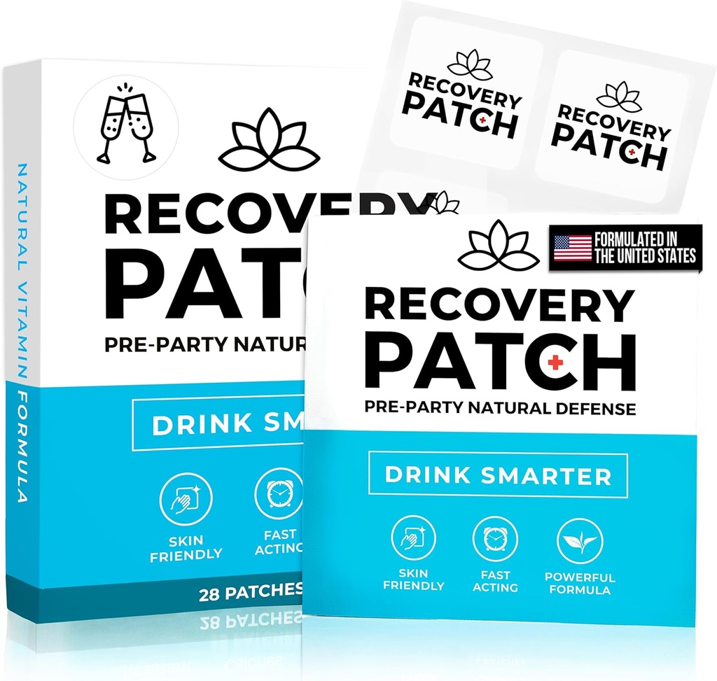 回收补丁 84 Pack(3个28 Packs) - 用我们100%的天然成份补丁重新唤醒并增强能量 - 个人包装,皮肤友好和防水 - 强化公式