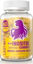 Inositol Gummys配有Myo-Inositol & D-Chiro Inositol,维生素D3,Magnesium Glycnit & Zinc - 理想40:1 比例 - 30日供应-96